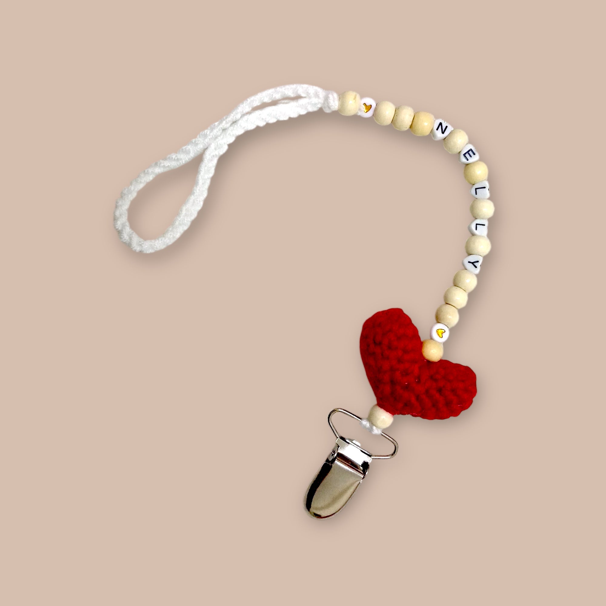 Heart Pacifier Clip Holder