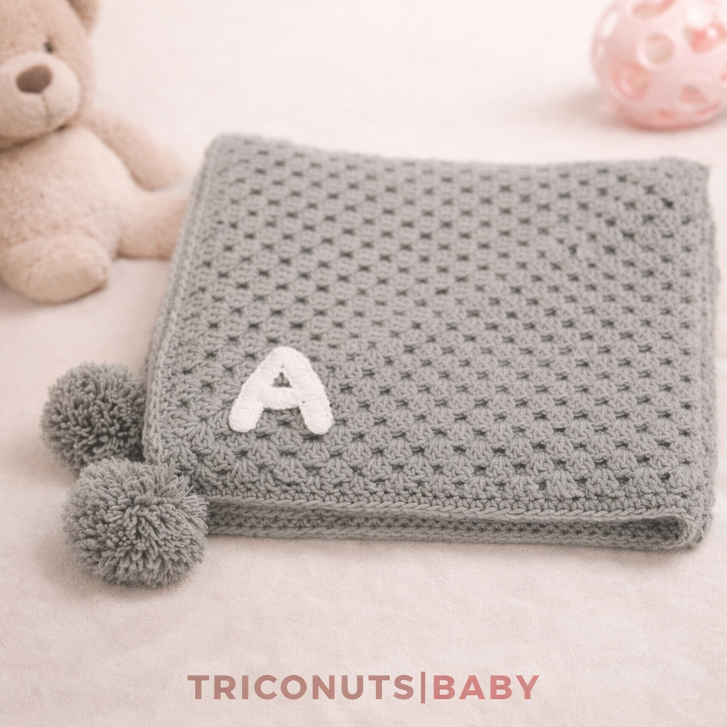 Pompoms Blanket (Grey)