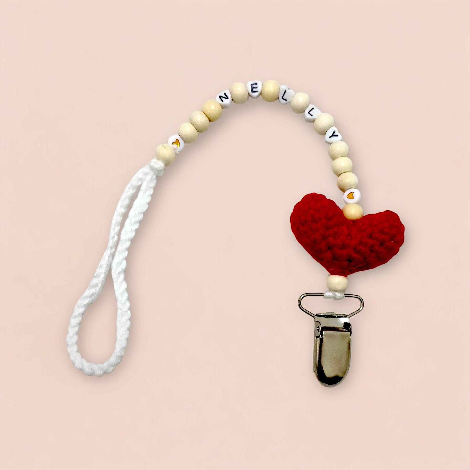 Heart Pacifier Clip Holder