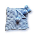 Pompoms Blanket (Baby blue)