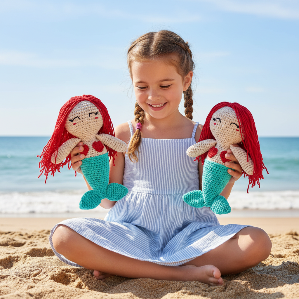 Mermaid Toy (Red)