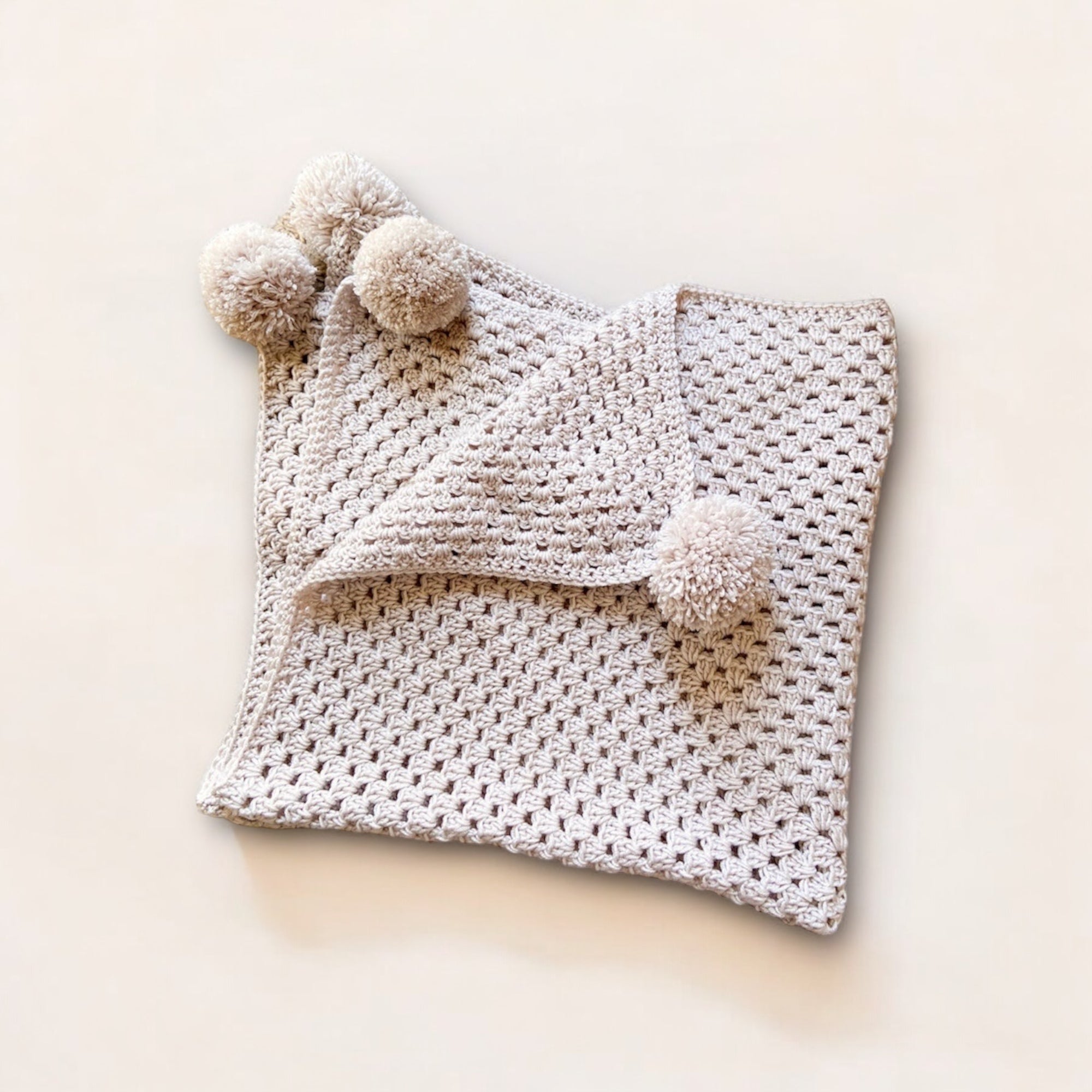 Pompoms Blanket (Champagne)