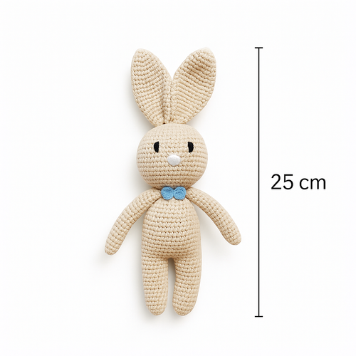 Beige Boy Bunny Toy