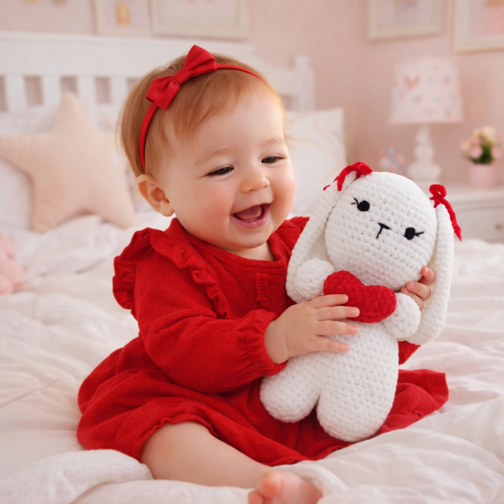 Valentine Bunny Toy (Extra Soft)