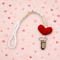Heart Pacifier Clip Holder