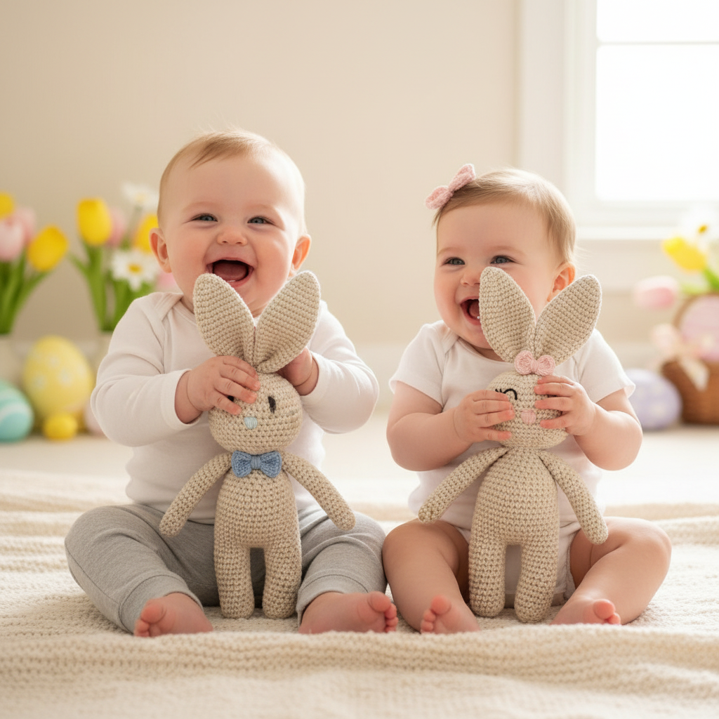 Easter Sibling Bundle - Beige Bunnies
