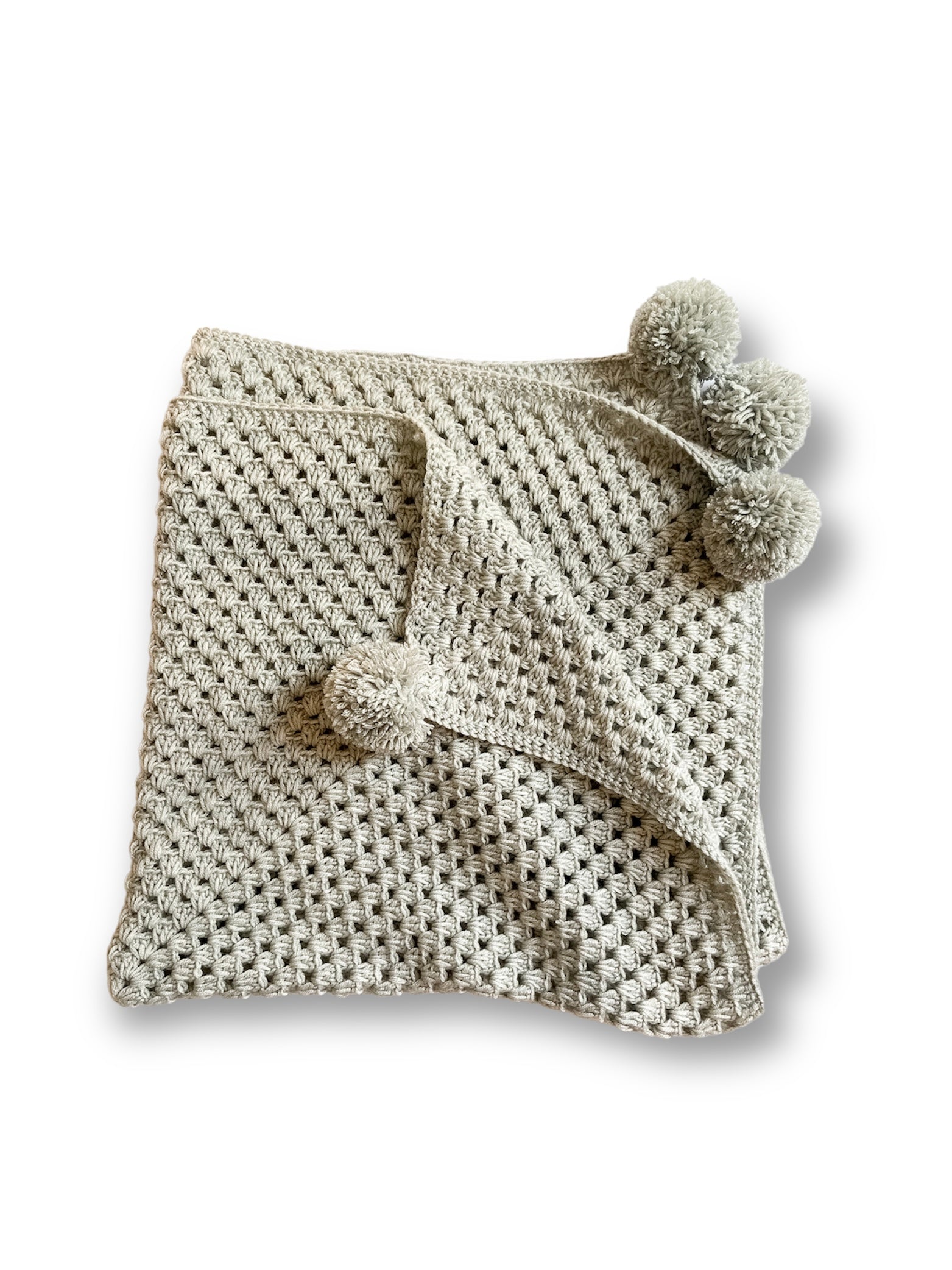 Pompoms Blanket (Grey)