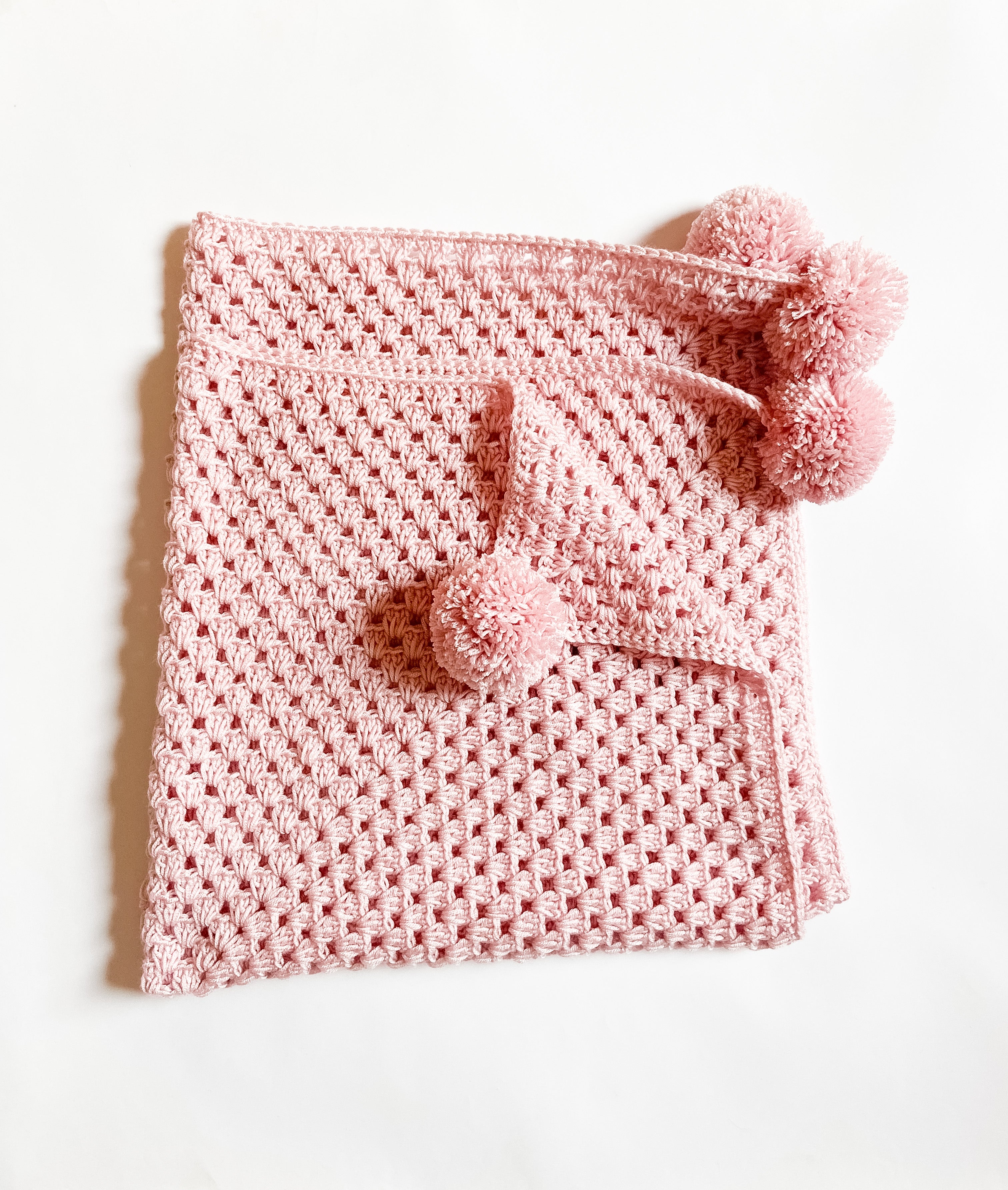 Pompoms Blanket (Pink)